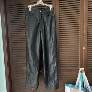 H&M faux leather pants